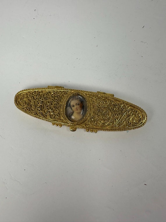 Estee Solid Super Perfume - Estee Lauder - Perfume Intake - Great Condition - Gold - Rare - Oval - 308