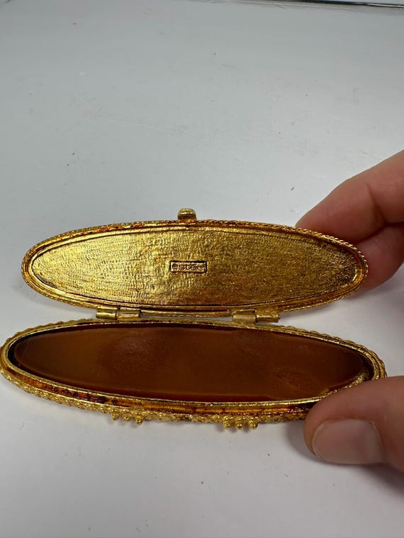 Estee Solid Super Perfume - Estee Lauder - Perfume Intake - Great Condition - Gold - Rare - Oval - 308 View 6