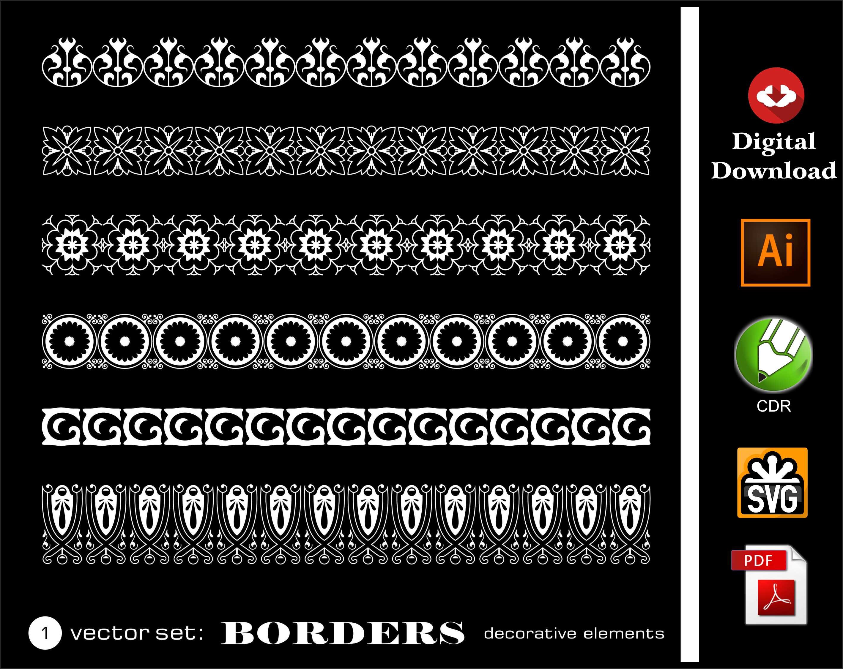 800 Frame Ornament Frame Svg,square Frame Pack,double Border,rectangle,circle Frame,oval,doodle
