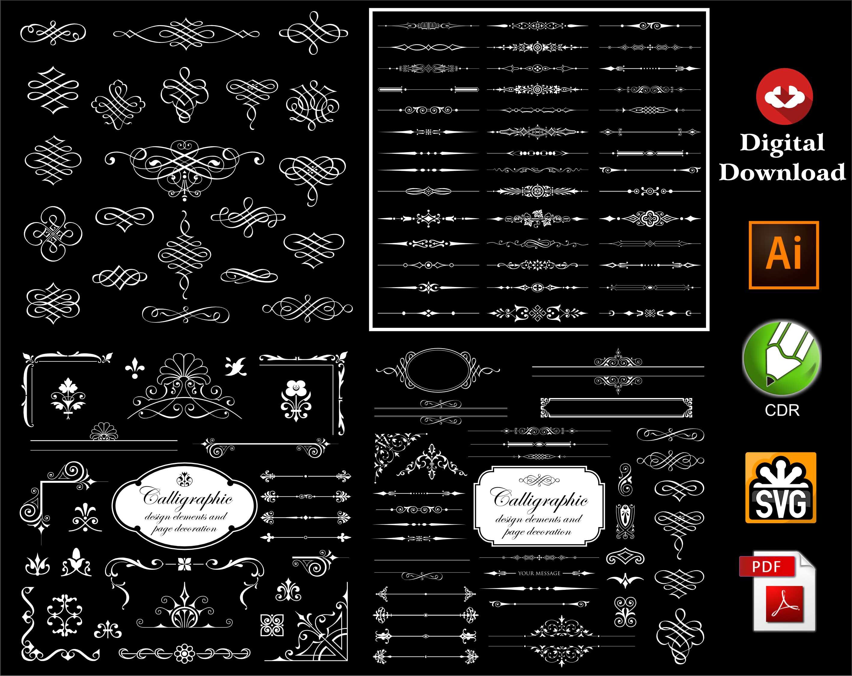 800 Frame Ornament Frame Svg,square Frame Pack,double Border,rectangle,circle Frame,oval,doodle