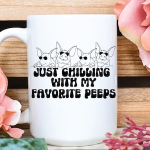 Caneca amante de porco, Hogedin Flordia, Dunedin Florida, presente para mãe, dia das mães, presente para amiga, presente de avó, caneca amante de animais, caneca de porco show