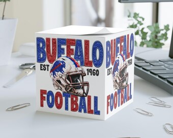 Buffalo Bills Note Cube, Team Office Decor