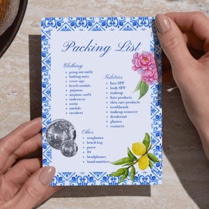 Lista per l'addio al nubilato / Mamma Mia! / Modello digitale e modificabile