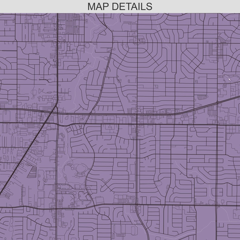 Arlington Texas City Map Print Printable Digital File Map of Etsy