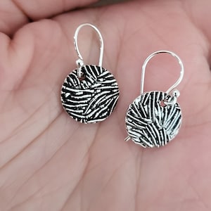 925 Sterling Silver, Circle Short Dangle (2.5gm)