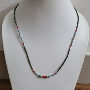 Tibetan, Single Strand, Tiny Beaded Necklace (6.75gm)