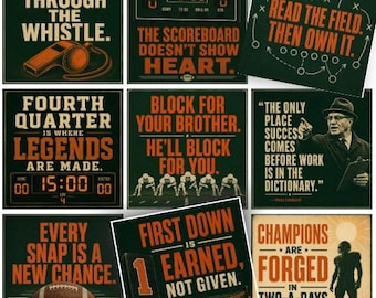 Football Lunch Notes for Teen Athletes – Encouragement Cards (Instant Download)
