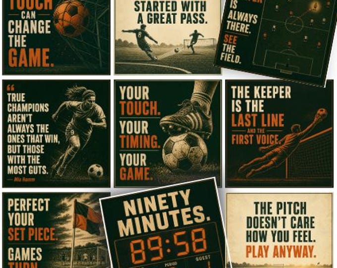 Soccer Lunch Notes for Teen Athletes – Encouragement Cards (Instant Download)