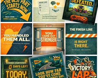 Encouragement Lunch Notes for Kids | Printable School Notes | Positive Affirmation Cards | End of School Year Notes | Instant Download