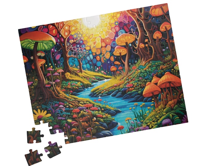 Enchanted Mushroom Grove Puzzle (110-Piece)