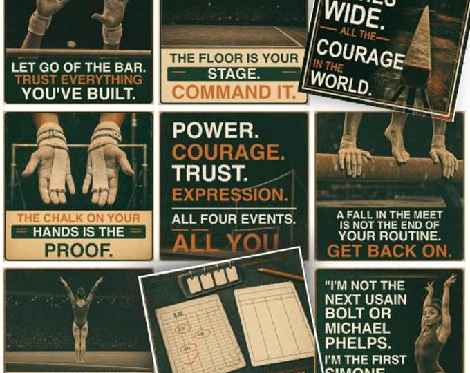 Gymnastics Lunch Notes for Teen Athletes – Encouragement Cards (Instant Download)