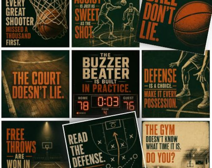 Basketball Lunch Notes for Teen Athletes – Encouragement Cards (Instant Download)