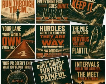 Track and Field Lunch Notes for Teen Athletes – Encouragement Cards (Instant Download)