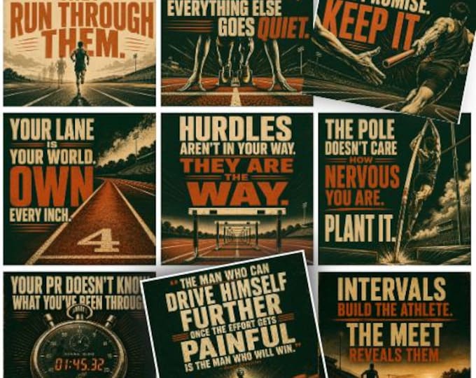 Track and Field Lunch Notes for Teen Athletes – Encouragement Cards (Instant Download)