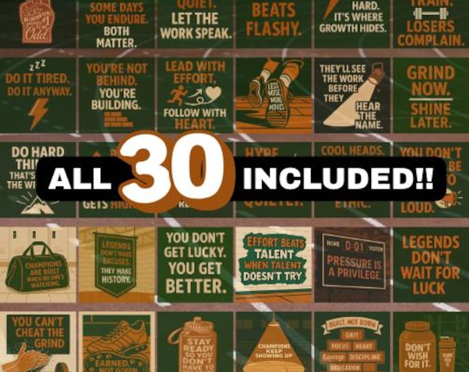 Teen Athlete Lunch Notes – 30 Printable Motivational Cards for Pre-Teens + Teens | Digital Download Encouragement for Sports & School