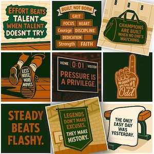 Teen Athlete Motivational Lunch Notes: Printable Encouragement Cards (Digital Download)