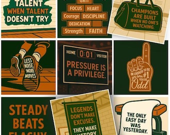 Teen Athlete Motivational Lunch Notes: Printable Encouragement Cards (Digital Download)