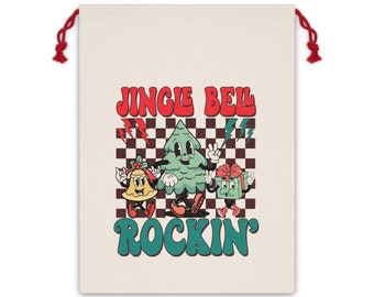 Jingle Bell Rockin' Drawstring Christmas Bag