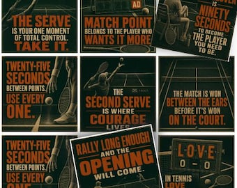 Tennis Lunch Notes for Teen Athletes – Encouragement Cards (Instant Download)