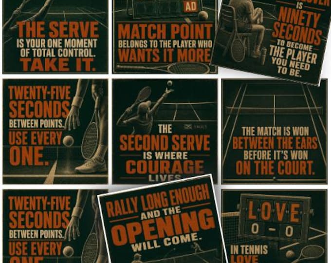 Tennis Lunch Notes for Teen Athletes – Encouragement Cards (Instant Download)