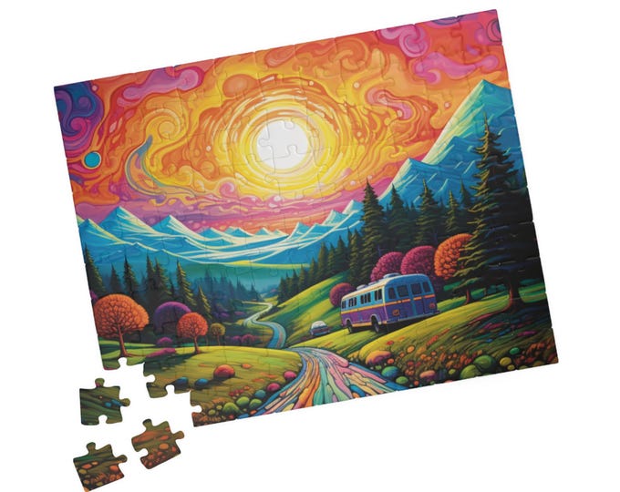 Stay Trippy Little Hippie Puzzle (110-Piece)
