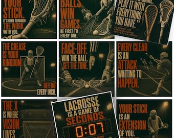 Lacrosse Lunch Notes for Teen Athletes – Encouragement Cards (Instant Download)