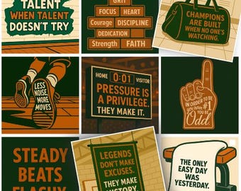 Teen Athlete Lunch Notes – 30 Printable Motivational Cards for Pre-Teens + Teens | Digital Download Encouragement for Sports & School