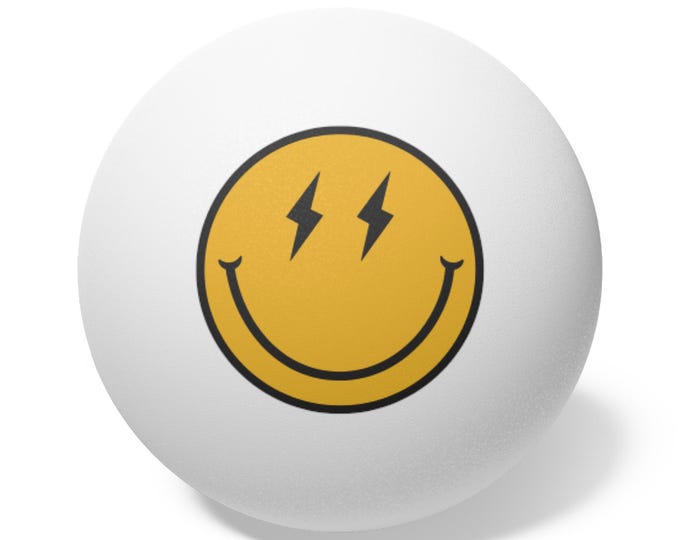 Lightning Smile Ping Pong Balls |  Set of 6