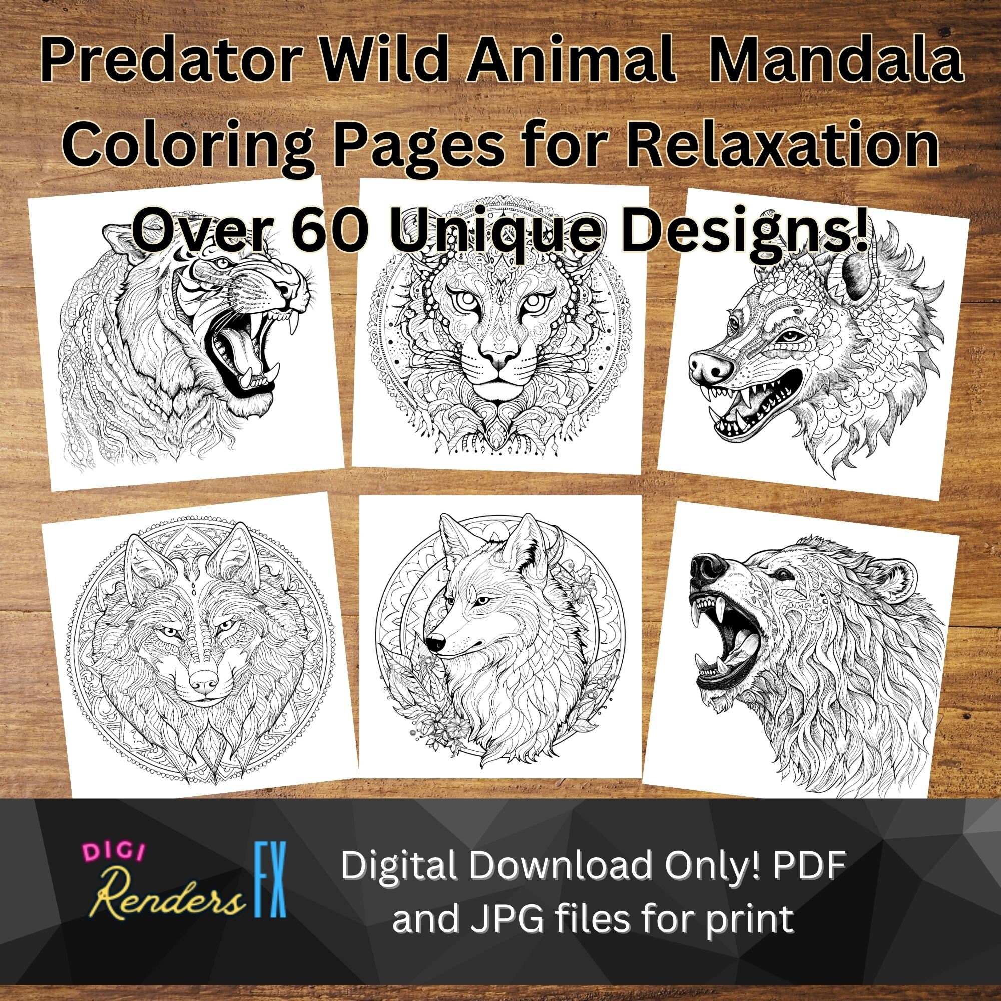predator animal coloring pages