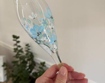Flûte da champagne personalizzate dipinte a mano *si prega di leggere la descrizione*