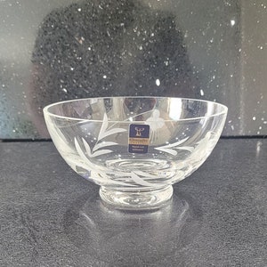 Gleneagles Footed glass crystal bowl