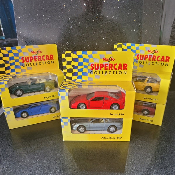 Selection of 6 Maisto Die cast models - Supercar collection