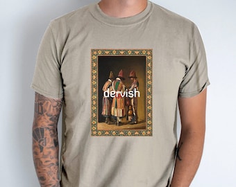 Men T-Shirt with three Dervishes classical painting