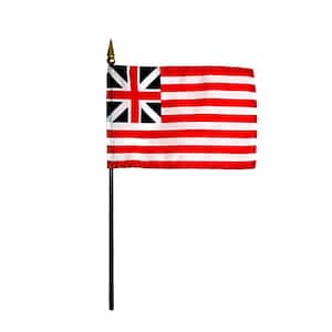 Grand Union Miniature Flag with Base  Historic First American Flag for Desk or Display Desk Grand Union Flag Mini Grand Union Flag