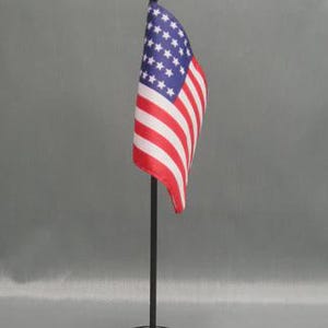 Bandeira dos Estados Unidos em miniatura com 36 estrelas e base, reprodução vintage da bandeira da época da Guerra Civil | Pequena bandeira dos EUA feita na América, mini bandeira histórica dos EUA
