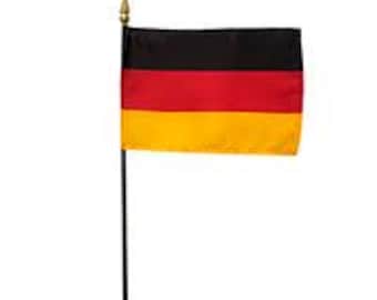 Bandera de escritorio de Alemania, 8 x 12 pulgadas, bandera alemana en miniatura