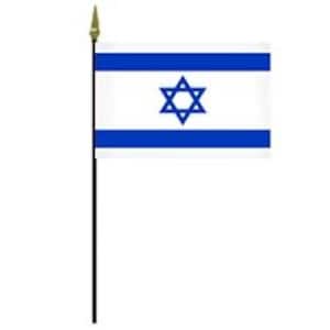 Israel flag eight x twelve inches.  Israel miniature flag, Israel mini flag.  Free shipping. Israel Tabletop Flag Israel Pride Flag Israel