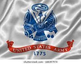 Two x Three Foot Army Flag Made In America.  100% Durable Nylon.  US Army Flag, Armed Forces Flags, Support Our Troops, Army Flags
