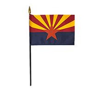 Arizona Schreibtisch Flagge | Miniatur State Pride Decor, hergestellt in den USA