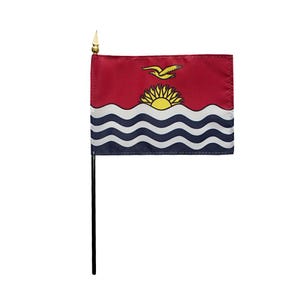 Kiribati Miniature Flag 4&quot;x6&quot; Small Kiribati Flag Kiribati Desk Flag Kiribati Tabletop Flag Kiribati National Flag Kiribati Pride Kiribati