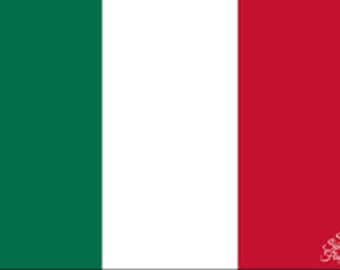 Italy Boat Flag 12" x 18", Marine-Grade Nylon