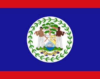 Belize Boat Flag 12"x18" | Marine-Grade Nylon, Brass Grommets