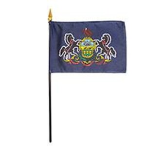 “Pennsylvania Miniature Schreibtischfahne, Vaterländischer Nationalstaat”