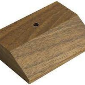 Base para minibandera de nogal macizo de un solo orificio: soporte de madera premium para banderas miniatura de 4x6, elegante expositor de escritorio, envío gratuito