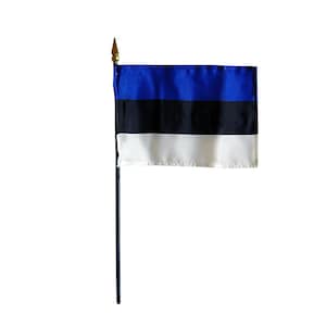 Miniatuurvlag Estland van 4 x 6 inch met voet, trots van Estland