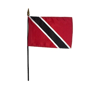 Trinidad & Tobago Miniature Flag Eight x Twelve Inches, Trinidad  Tobago Desktop Flag, Trinidad Tobago Tabletop Flag, Trinidad Culture