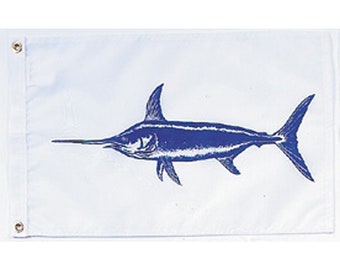 Swordfish Boat Flag | Durable Nylon Marine Decor, Made in USA