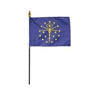 Indiana Schreibtischfahne, Miniature State Pride, Made in USA