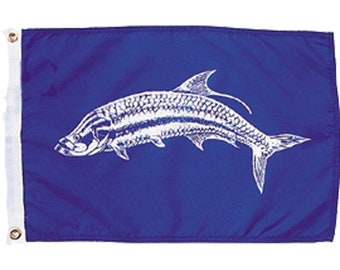 Tarpon Fish Boat Flag | Heavy Duty Nylon Marine Decor