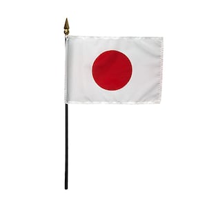 Japan Miniature Desk Flag, 4"x6" with Base